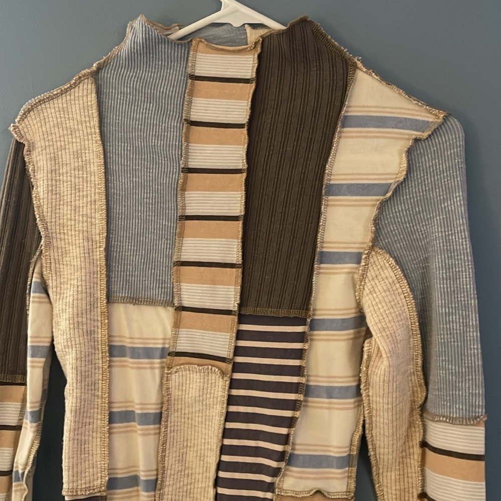 Patch Work, Lightweight Mock Neck - image 2